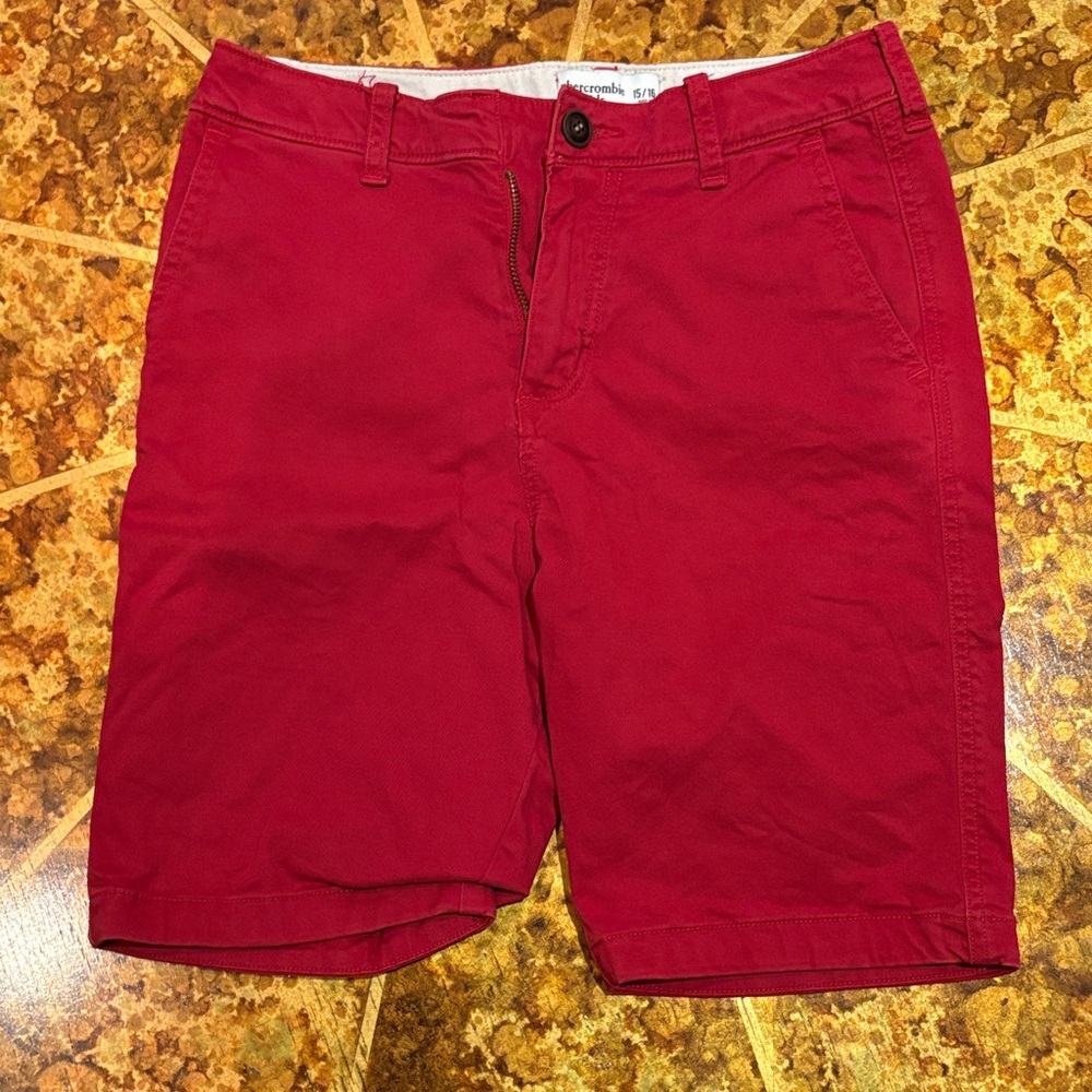 Abercrombie Kids Classic Red Shorts